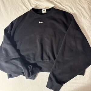 Nike Black Crewneck Crop